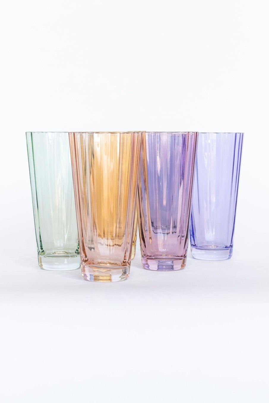 Glassware Estelle Colored Glass | Estelle Colored Sunday High Balls - Set Of 6 {Pastel Mixed Set}