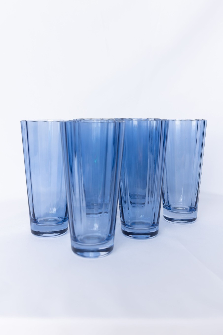 Glassware Estelle Colored Glass | Estelle Colored Sunday High Balls - Set Of 6 {Cobalt Blue}