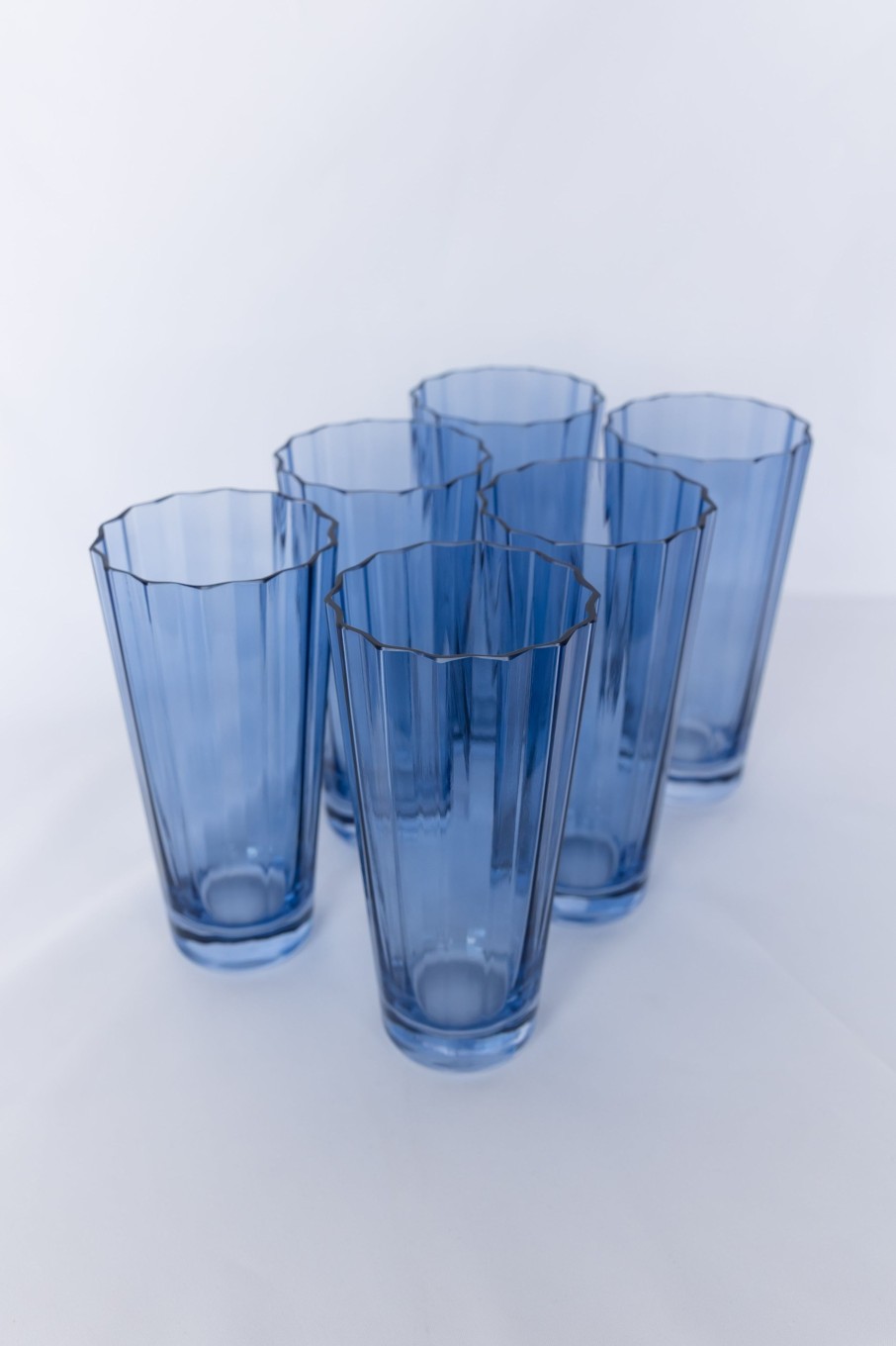 Glassware Estelle Colored Glass | Estelle Colored Sunday High Balls - Set Of 6 {Cobalt Blue}