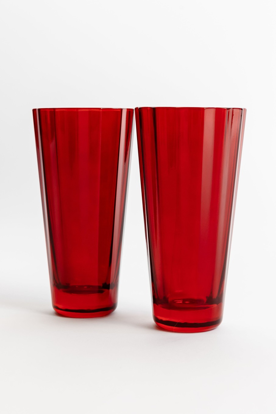 Limited Edition Holiday Estelle Colored Glass | Estelle Colored Sunday High Balls - Set Of 2 {Red)