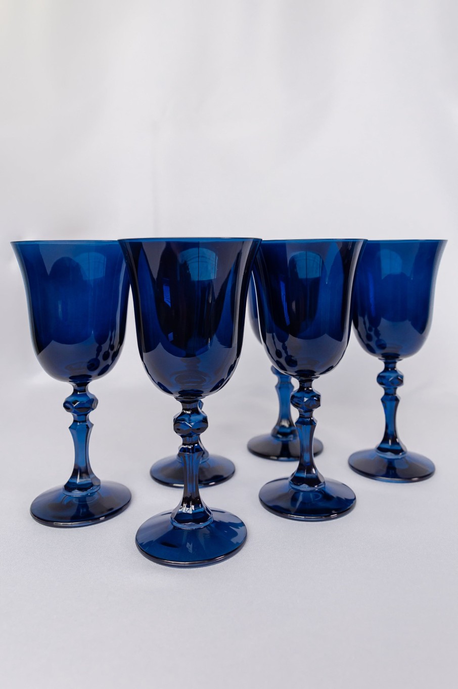 Glassware Estelle Colored Glass | Estelle Colored Regal Goblet - Set Of 6 {Midnight Blue}