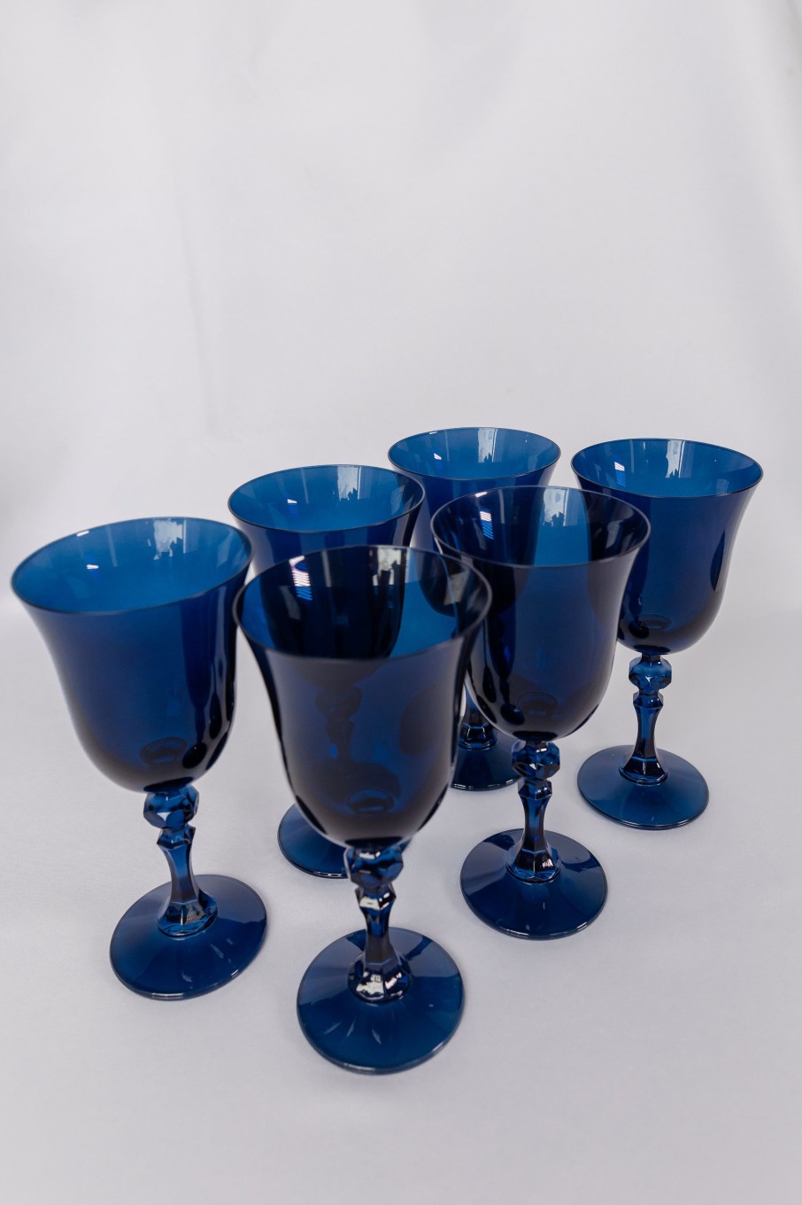 Glassware Estelle Colored Glass | Estelle Colored Regal Goblet - Set Of 6 {Midnight Blue}