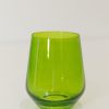 Glassware Estelle Colored Glass | Estelle Colored Wine Stemless - Set Of 2 {Forest Green}