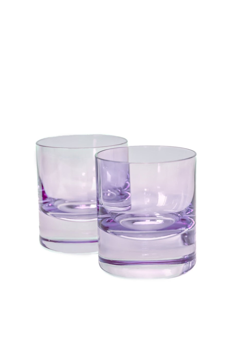 Glassware Estelle Colored Glass | Estelle Colored Rocks Glass - Set Of 2 {Lavender}