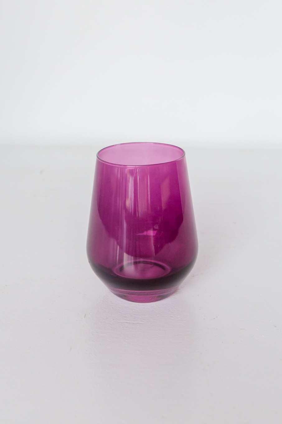 Glassware Estelle Colored Glass | Estelle Colored Wine Stemless - Set Of 2 {Amethyst}