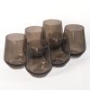 Glassware Estelle Colored Glass | Estelle Colored Wine Stemless - Set Of 6 {Gray Smoke}