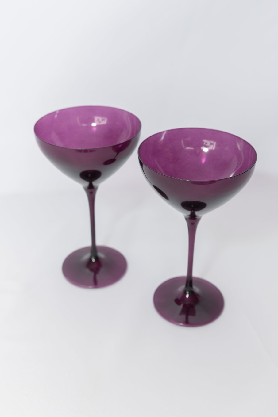 Glassware Estelle Colored Glass | Estelle Colored Martini Glass - Set Of 2 {Amethyst}