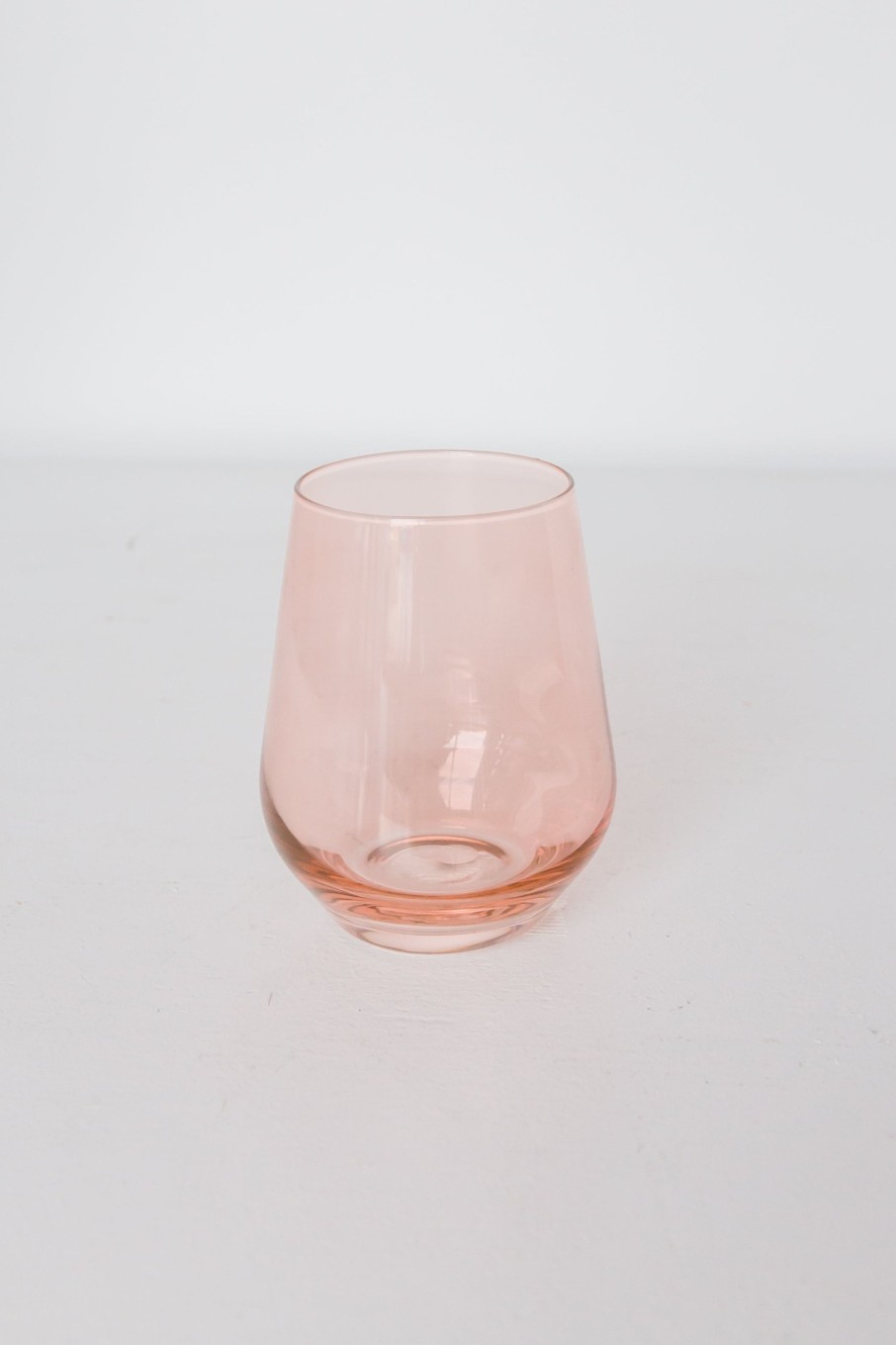 Glassware Estelle Colored Glass | Estelle Colored Wine Stemless - Set Of 2 {Blush Pink}