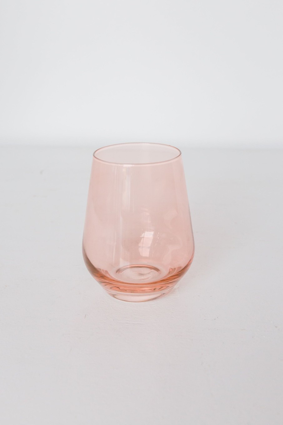 Glassware Estelle Colored Glass | Estelle Colored Wine Stemless - Set Of 6 {Blush Pink}