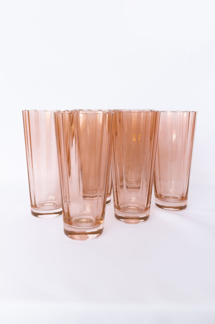 Glassware Estelle Colored Glass | Estelle Colored Sunday High Balls - Set Of 6 {Blush Pink}