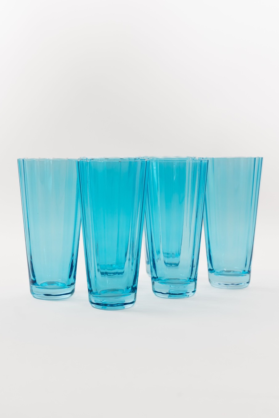 Glassware Estelle Colored Glass | Estelle Colored Sunday High Balls - Set Of 6 {Ocean Blue}