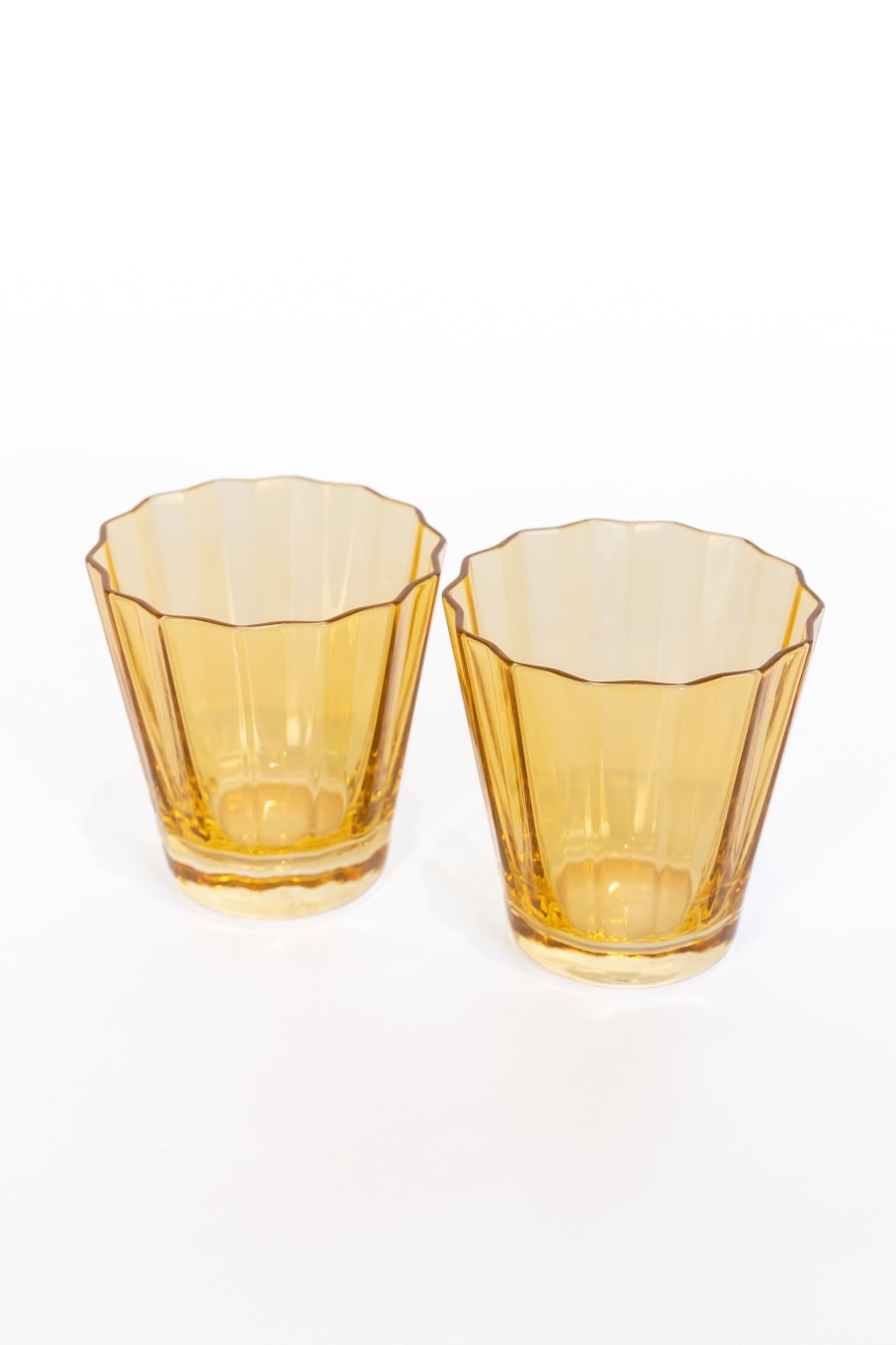 Glassware Estelle Colored Glass | Estelle Colored Sunday Low Balls - Set Of 2 {Yellow}