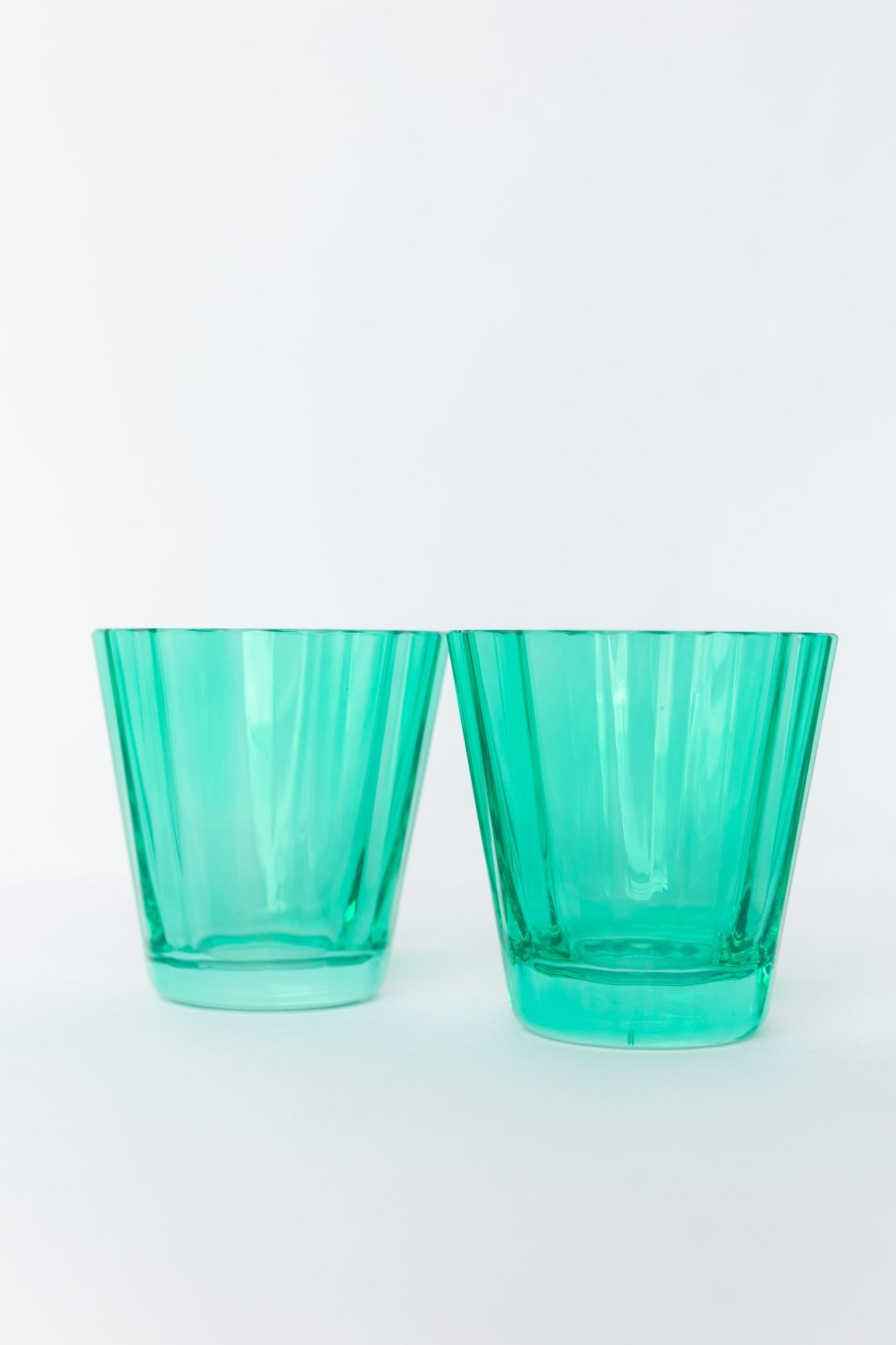 Glassware Estelle Colored Glass | Estelle Colored Sunday Low Balls - Set Of 2 {Kelly Green}