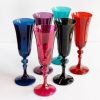 Glassware Estelle Colored Glass | Estelle Colored Regal Flute - Set Of 6 {Jewel Toned Mixed Set}