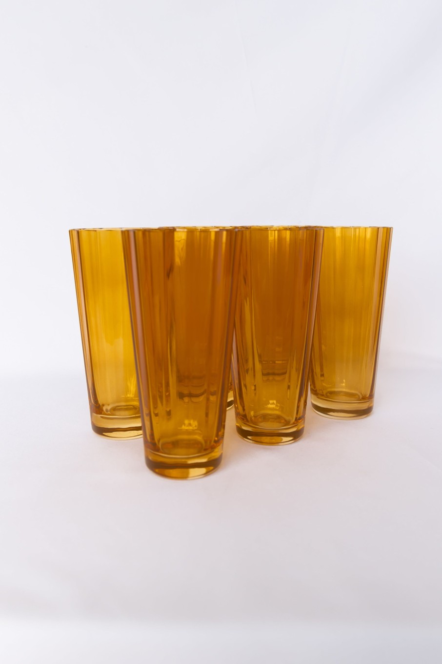 Glassware Estelle Colored Glass | Estelle Colored Sunday High Balls - Set Of 6 {Butterscotch}