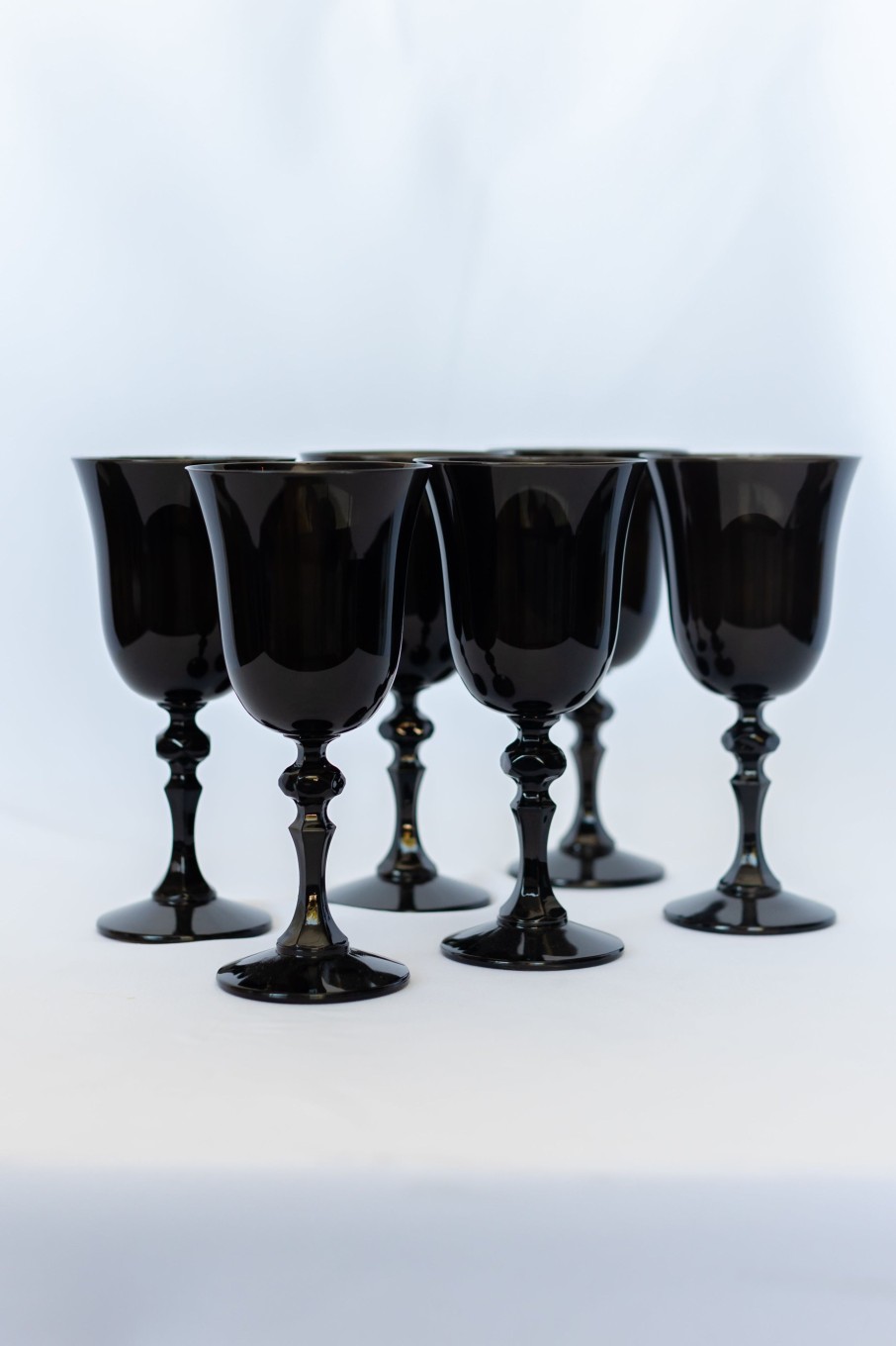 Glassware Estelle Colored Glass | Estelle Colored Regal Goblet - Set Of 6 {Black}