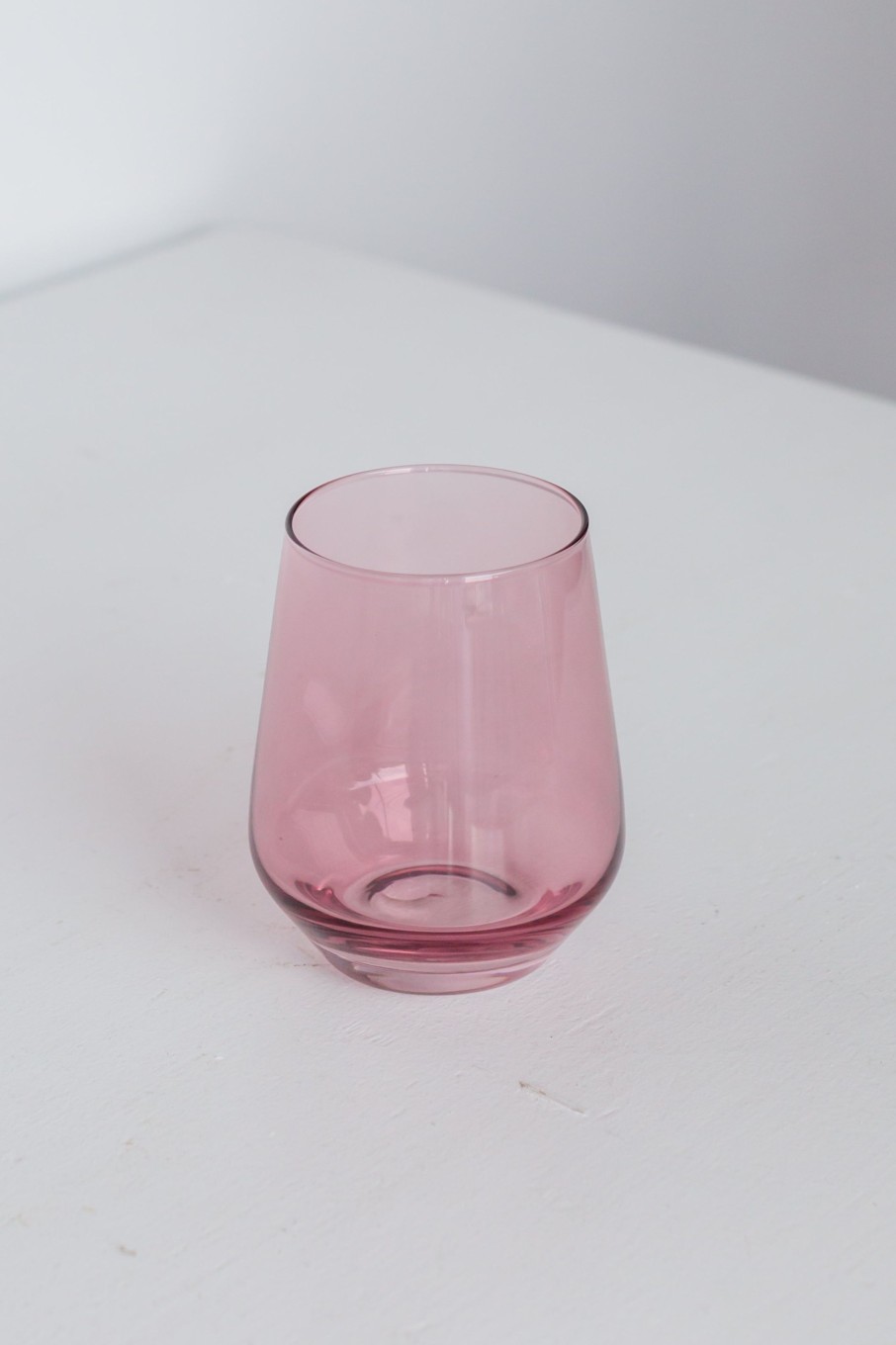 Glassware Estelle Colored Glass | Estelle Colored Wine Stemless - Set Of 6 {Rose}