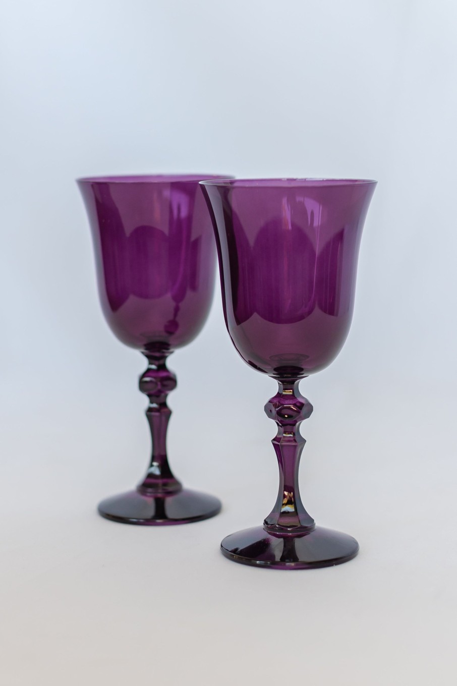 Glassware Estelle Colored Glass | Estelle Colored Regal Goblet - Set Of 2 {Amethyst}