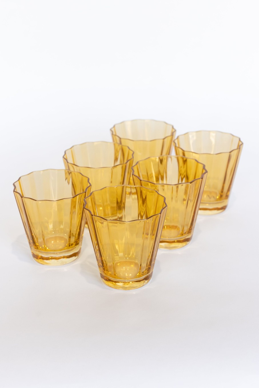 Glassware Estelle Colored Glass | Estelle Colored Sunday Low Balls - Set Of 6 {Yellow}