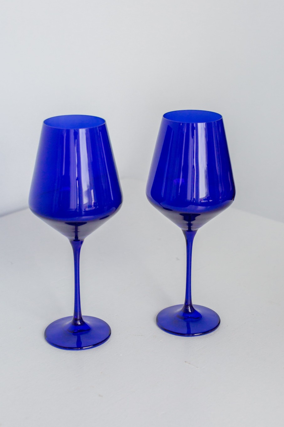 Glassware Estelle Colored Glass | Estelle Colored Wine Stemware - Set Of 2 {Royal Blue}