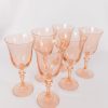 Glassware Estelle Colored Glass | Estelle Colored Regal Goblet - Set Of 6 {Blush Pink}