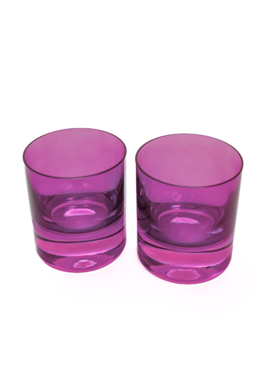 Glassware Estelle Colored Glass | Estelle Colored Rocks Glass - Set Of 2 {Amethyst}