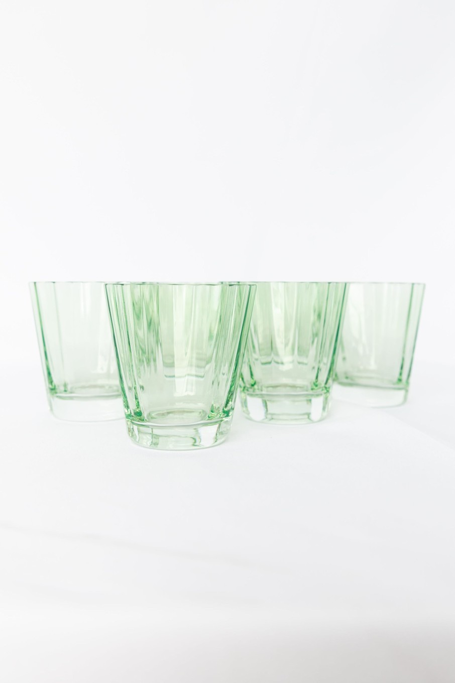 Glassware Estelle Colored Glass | Estelle Colored Sunday Low Balls - Set Of 6 {Mint Green}