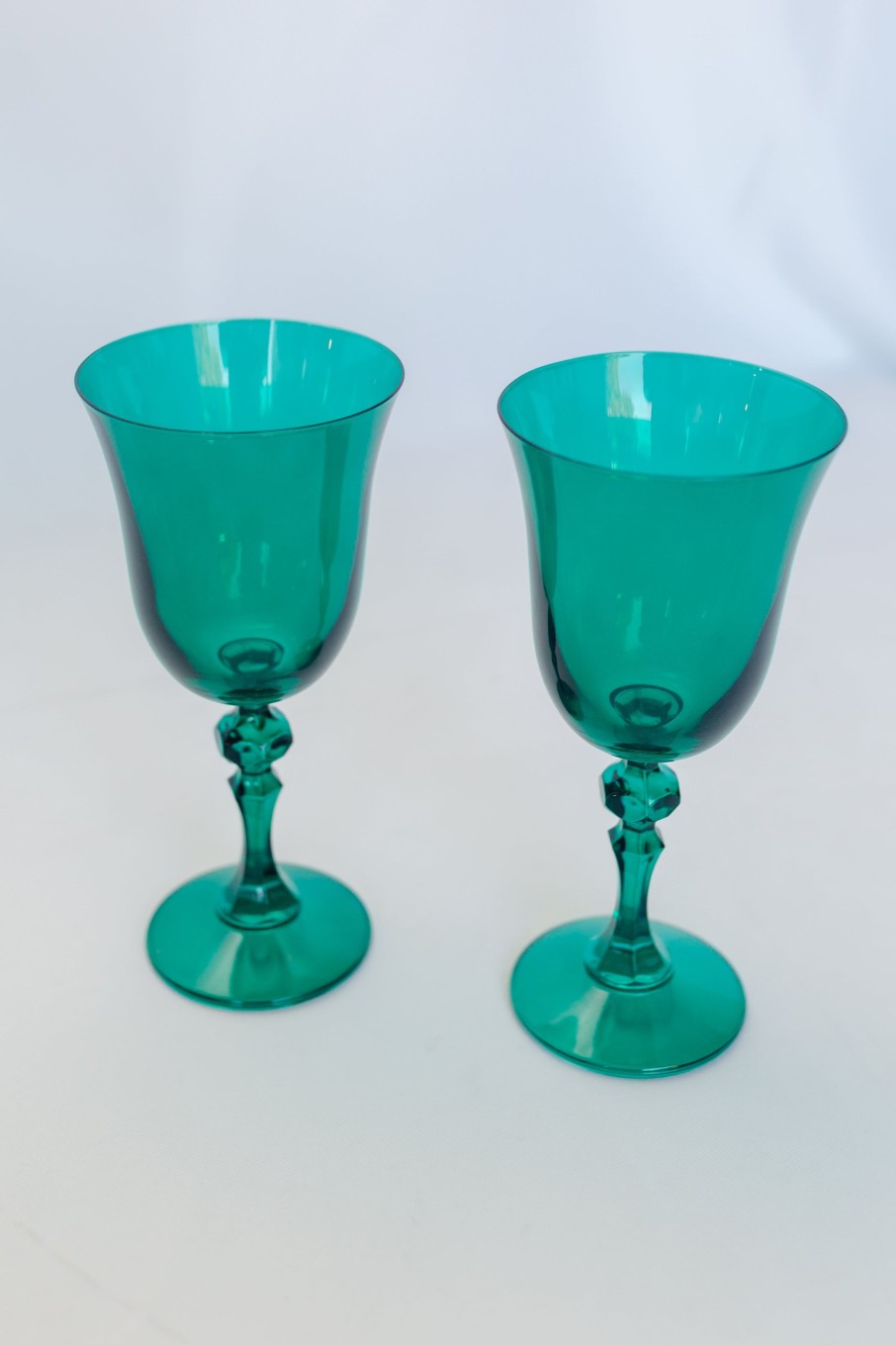 Glassware Estelle Colored Glass | Estelle Colored Regal Goblet - Set Of 2 {Emerald Green}