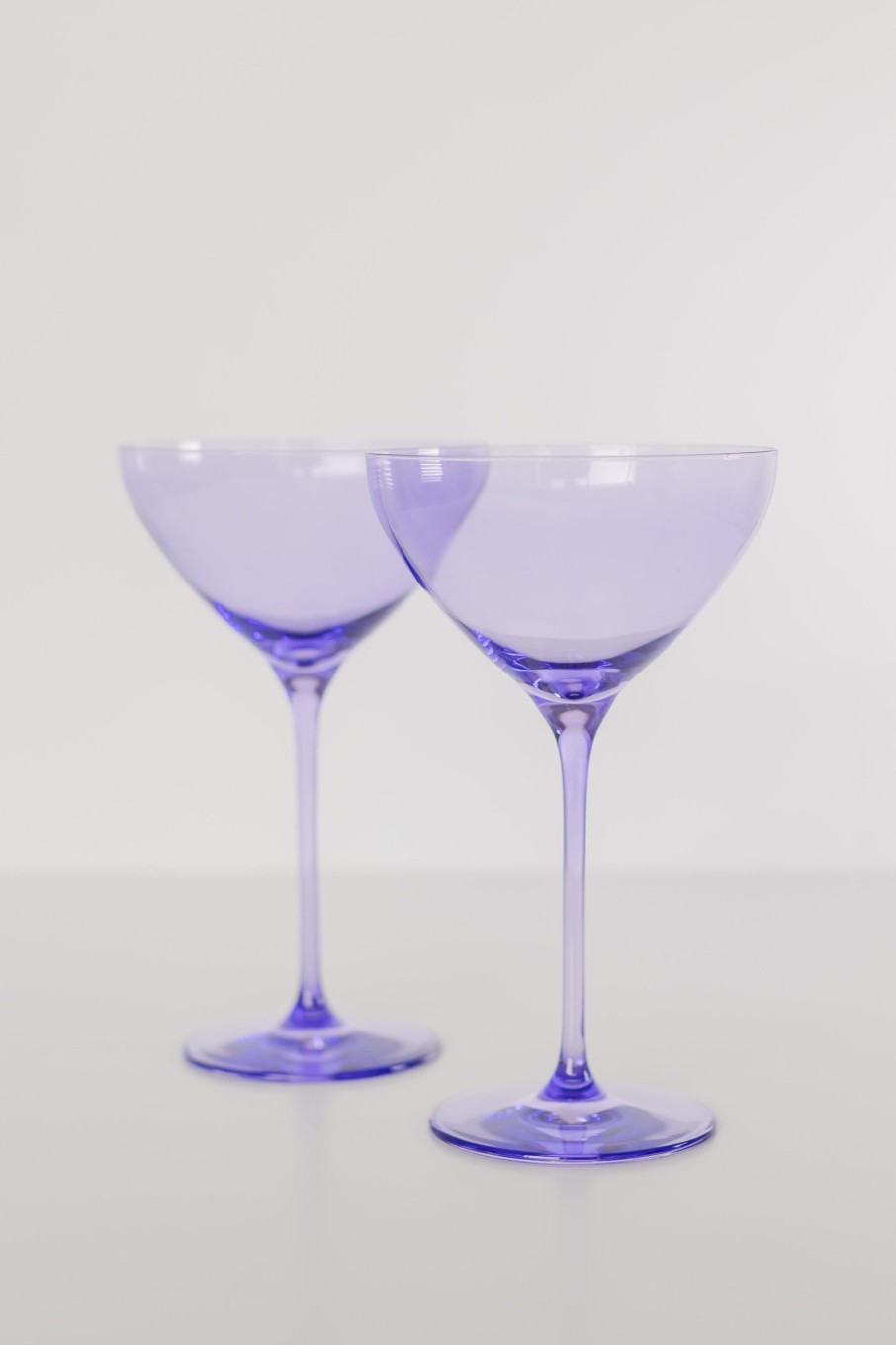 Glassware Estelle Colored Glass | Estelle Colored Martini Glass - Set Of 2 {Lavender}