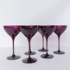 Glassware Estelle Colored Glass | Estelle Colored Martini Glass - Set Of 6 {Amethyst}