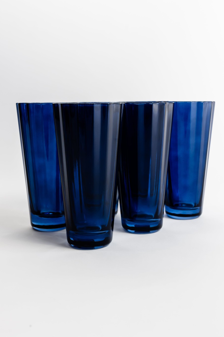 Limited Edition Holiday Estelle Colored Glass | Estelle Colored Sunday High Balls - Set Of 6 {Midnight Blue}