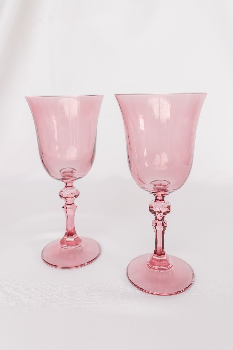 Glassware Estelle Colored Glass | Estelle Colored Regal Goblet - Set Of 2 {Rose}