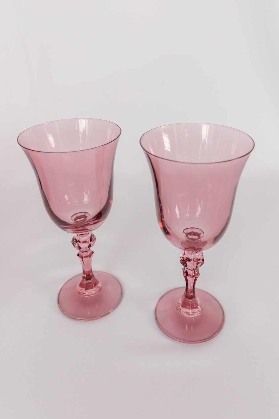 Glassware Estelle Colored Glass | Estelle Colored Regal Goblet - Set Of 2 {Rose}