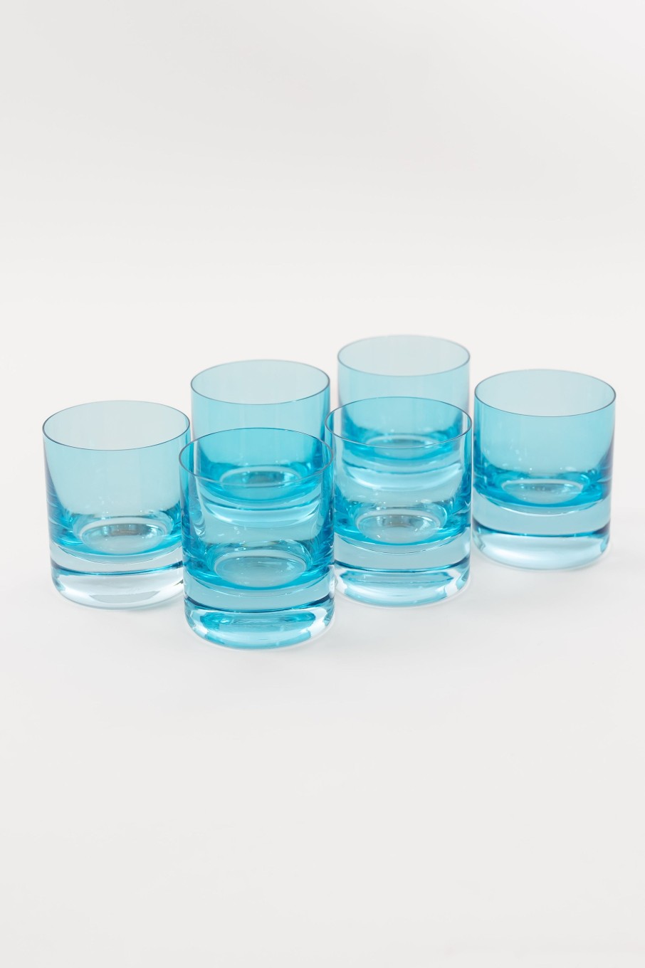 Limited Edition Holiday Estelle Colored Glass | Estelle Colored Rocks Glass - Set Of 6 {Ocean Blue}