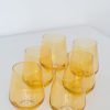 Glassware Estelle Colored Glass | Estelle Colored Wine Stemless - Set Of 6 {Yellow}