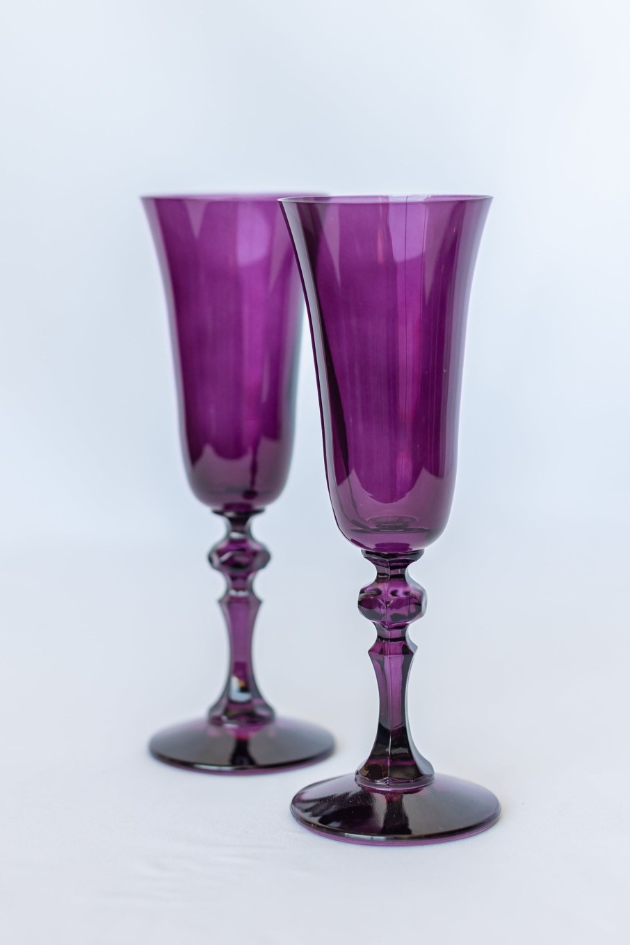 Glassware Estelle Colored Glass | Estelle Colored Regal Flute - Set Of 2 {Amethyst}