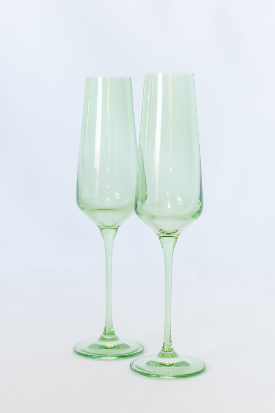 Glassware Estelle Colored Glass | Estelle Colored Champagne Flute - Set Of 2 {Mint Green}