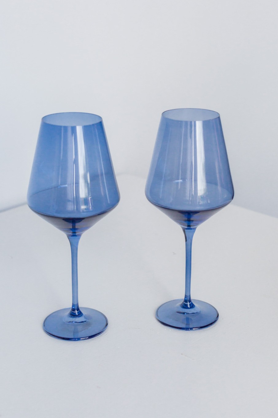 Glassware Estelle Colored Glass | Estelle Colored Wine Stemware - Set Of 2 {Cobalt Blue}