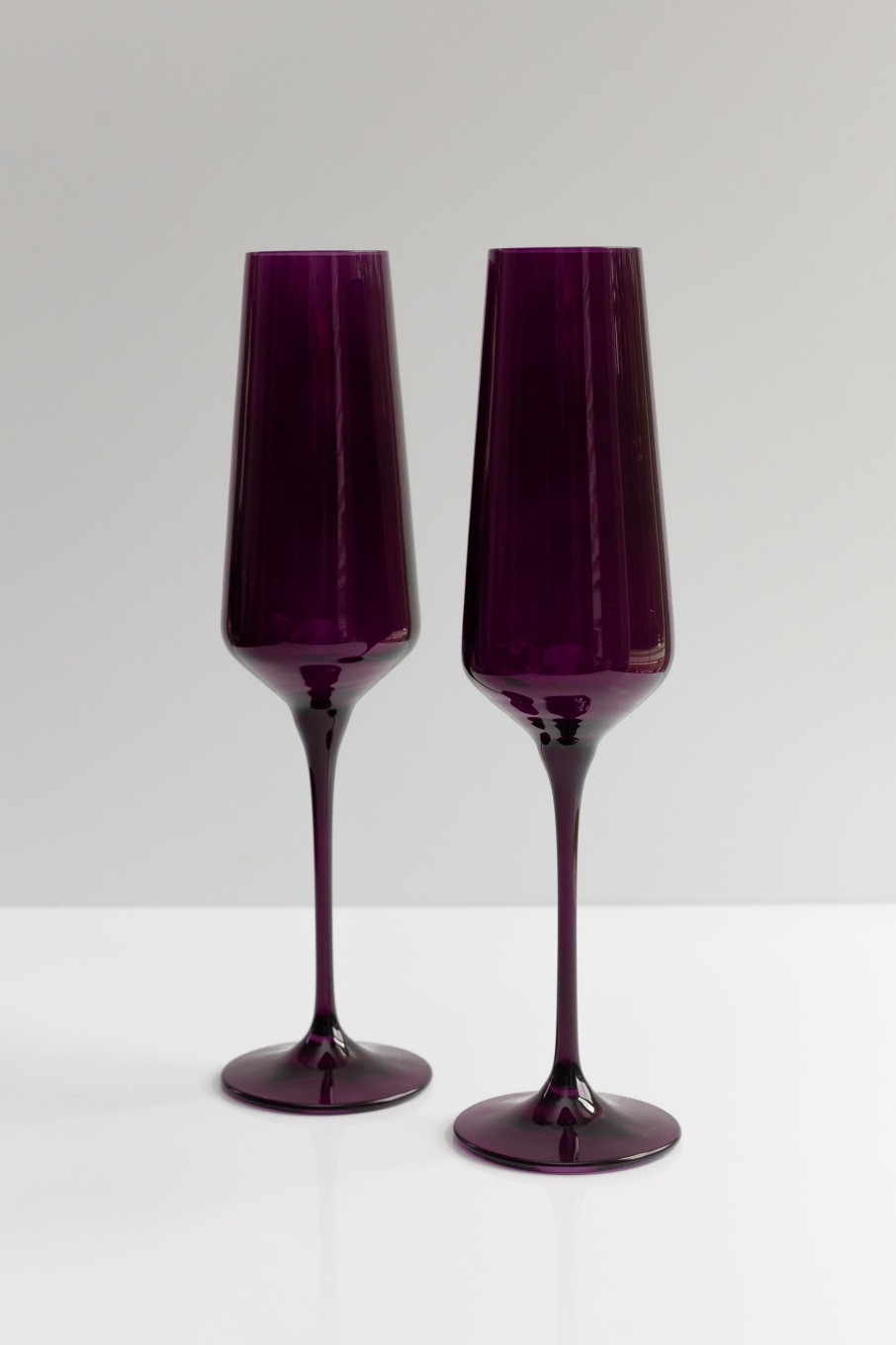 Glassware Estelle Colored Glass | Estelle Colored Champagne Flute - Set Of 2 {Amethyst}