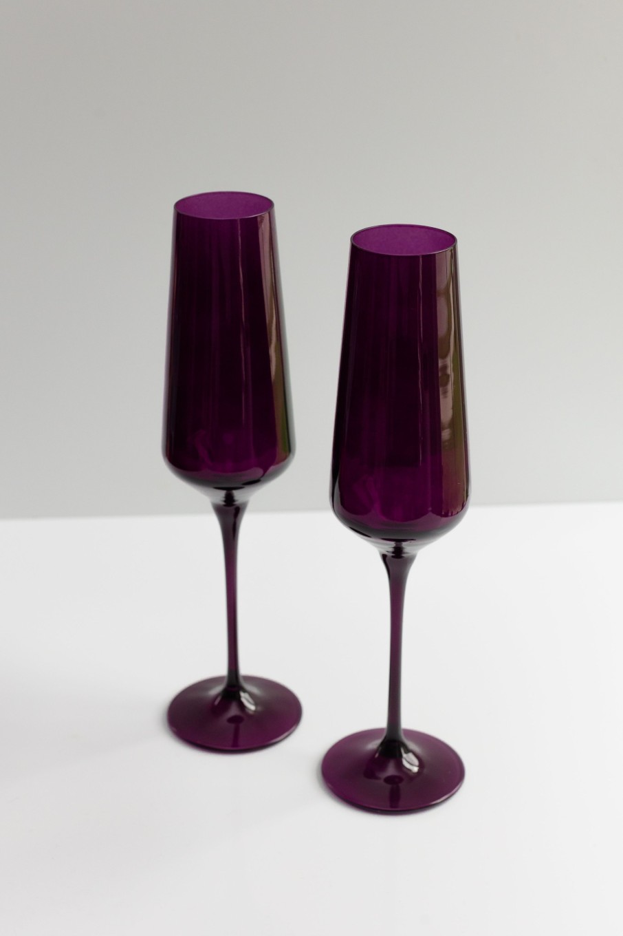 Glassware Estelle Colored Glass | Estelle Colored Champagne Flute - Set Of 2 {Amethyst}