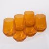 Glassware Estelle Colored Glass | Estelle Colored Wine Stemless - Set Of 6 {Butterscotch}