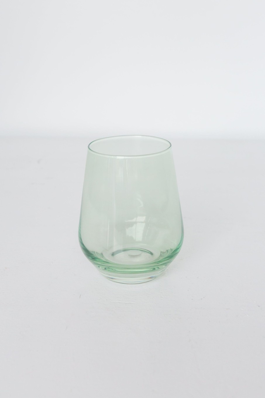 Glassware Estelle Colored Glass | Estelle Colored Wine Stemless - Set Of 6 {Mint Green}