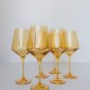 Glassware RH Signature Co. | Estelle Colored Wine Stemware - Set Of 6 {Yellow}