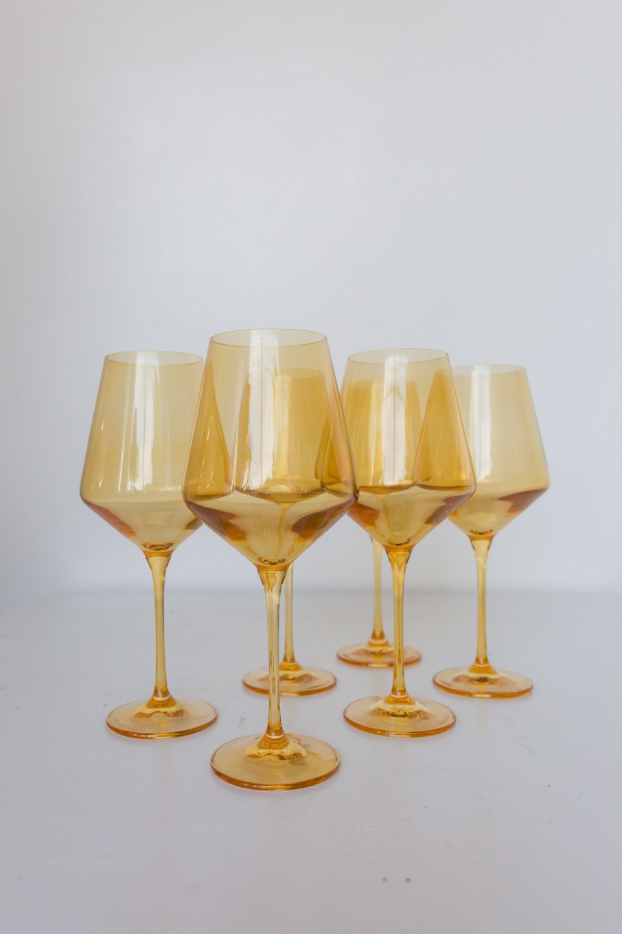 Glassware RH Signature Co. | Estelle Colored Wine Stemware - Set Of 6 {Yellow}