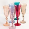 Glassware Estelle Colored Glass | Estelle Colored Regal Flute - Set Of 6 {Pastel Mixed Set}