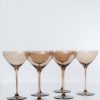 Glassware Estelle Colored Glass | Estelle Colored Martini Glass - Set Of 6 {Amber Smoke}