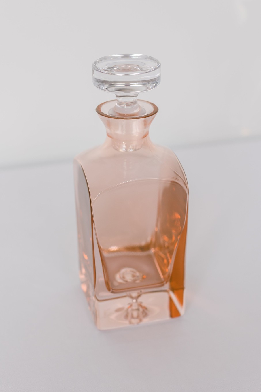 Glassware Estelle Colored Glass | Estelle Colored Decanter- Heritage {Blush Pink}