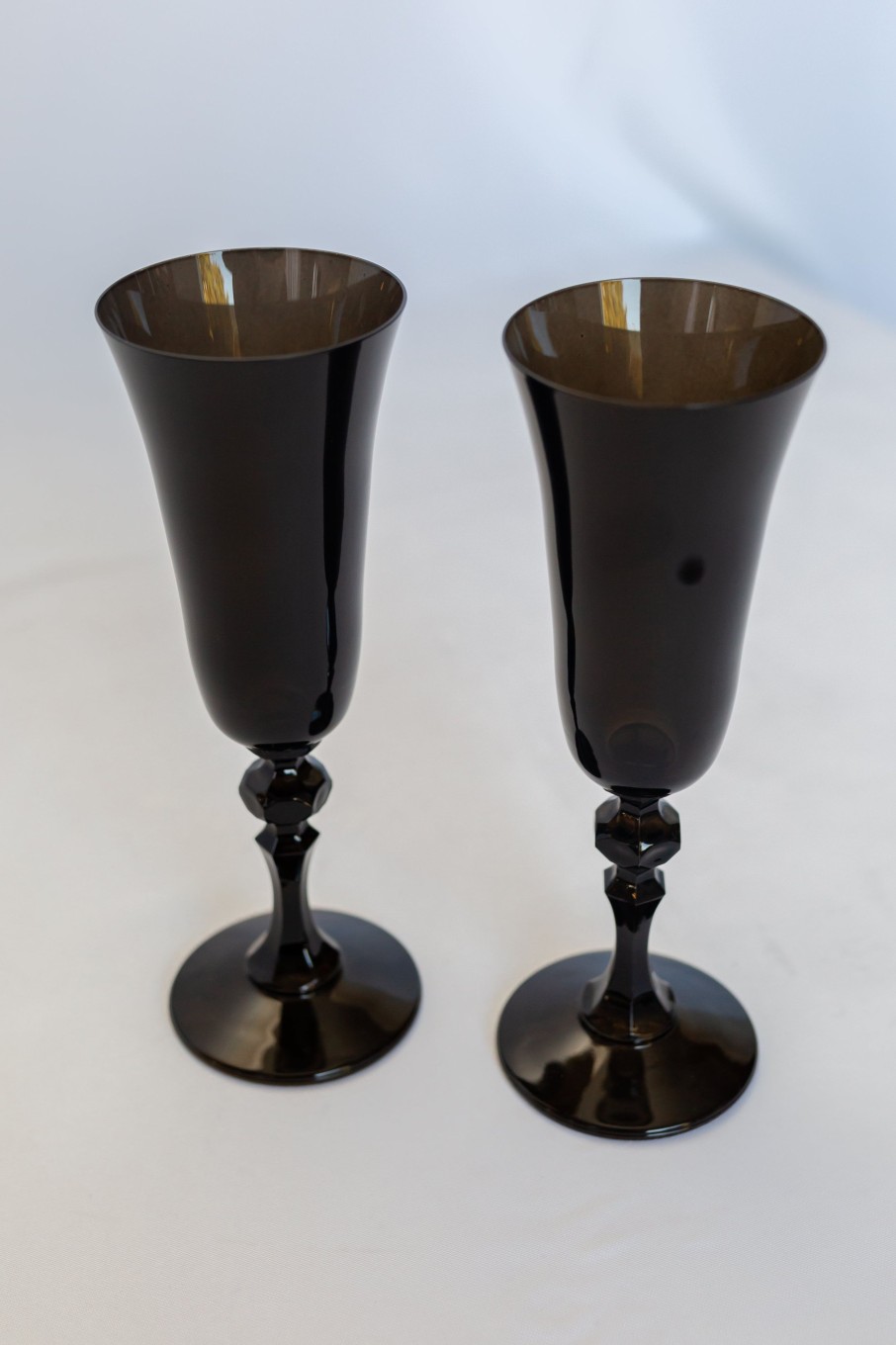 Glassware Estelle Colored Glass | Estelle Colored Regal Flute - Set Of 2 {Black}