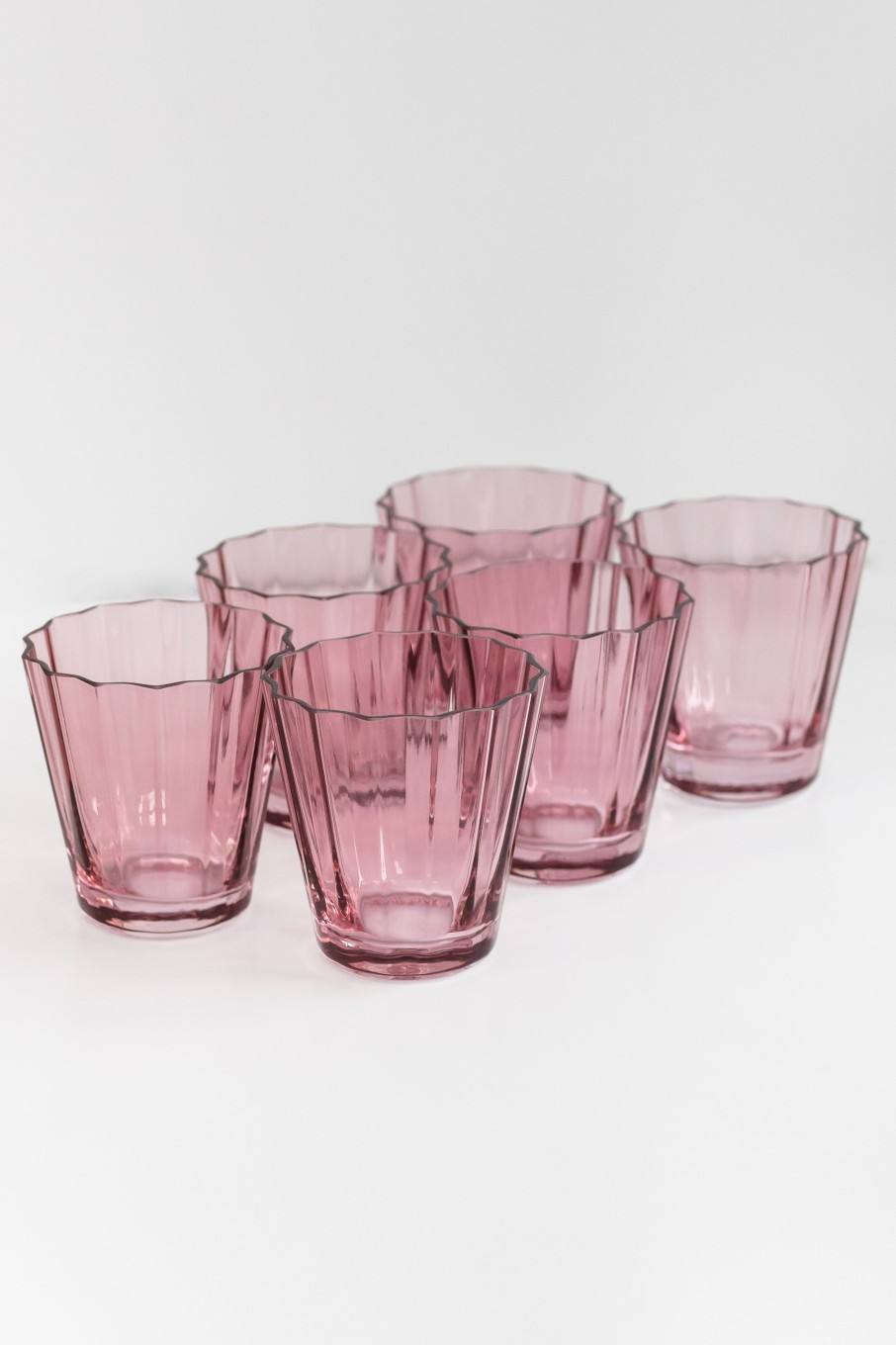 Glassware Estelle Colored Glass | Estelle Colored Sunday Low Balls - Set Of 6 {Rose}