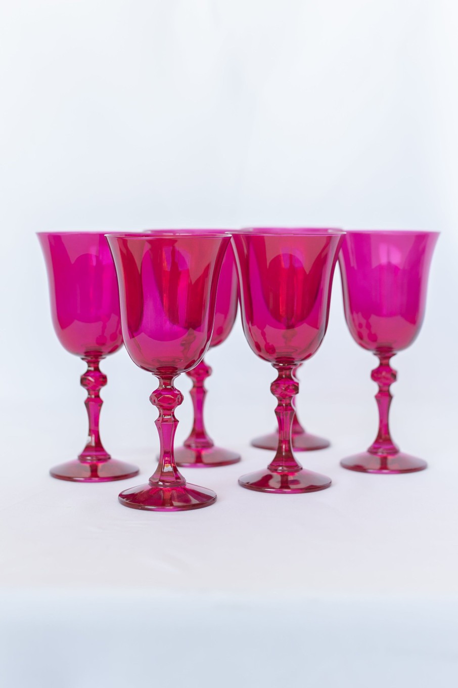 Glassware Estelle Colored Glass | Estelle Colored Regal Goblet - Set Of 6 {Viva Magenta (Our Fuchsia)}